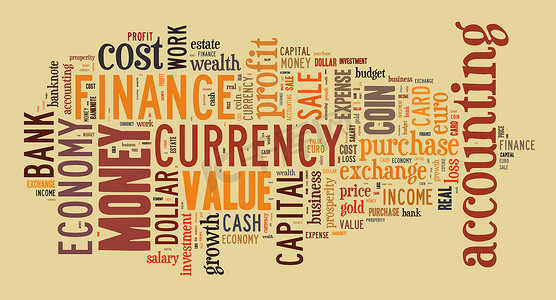 金融和商业词汇的wordcloud插图