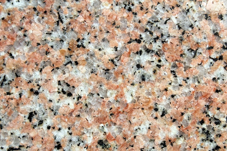粉红色花岗岩抛光表面细节可见