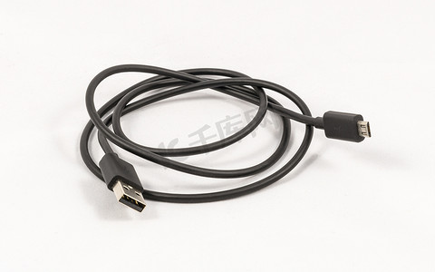 黑色微型 USB 数据线