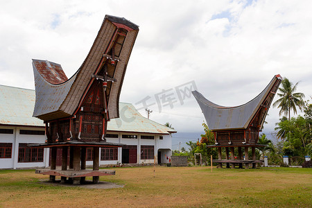 Toraja 民族建筑，比通市