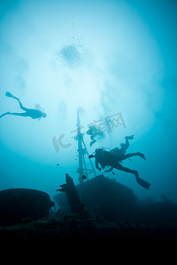 毛里求斯 - 非洲 - 在 Stella Maru 号沉船潜水
