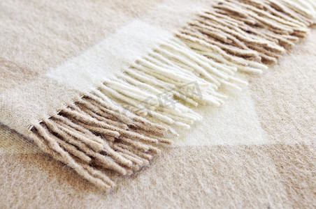 毛织品摄影照片_舒适的羊驼毛毯