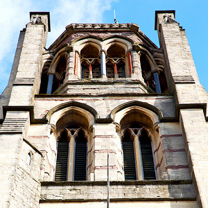 欧洲教堂建筑摄影照片_在诺丁山英国欧洲旧建筑和历史