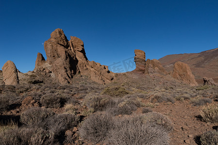 de德国摄影照片_泰德国家​​公园 Roques de García 独特的岩石形式
