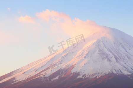 清晨的富士山