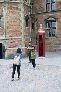 丹麦哥本哈根罗森博格城堡的卫兵