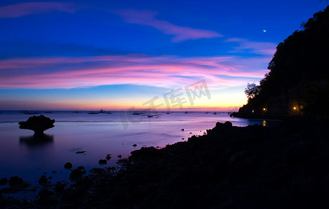 这就是菲律宾No.23——长滩岛海堤日落