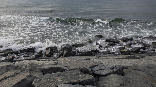 背景和壁纸的自然波浪海景