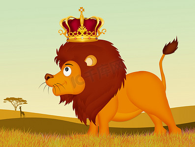 带皇冠的狮子