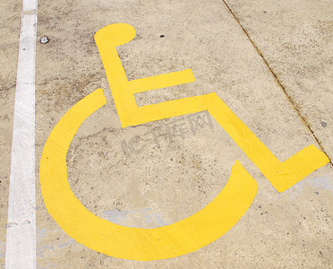 轮椅图标摄影照片_轮椅标志