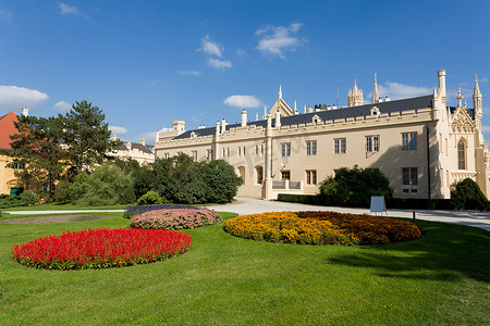 捷克共和国南摩拉维亚的莱德尼采城堡