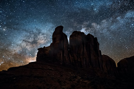 星空，银河。