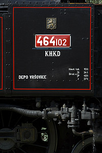 蒸汽机车 (464.102)，Knezeves，捷克共和国的细节