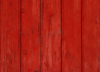 红色复古背景摄影照片_红色复古彩绘木面板背景