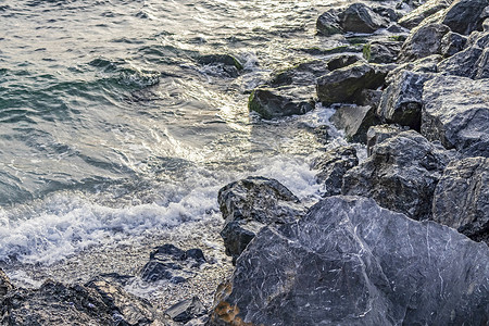 背景和壁纸的自然波浪海景