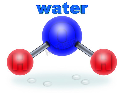 氢分子摄影照片_H2O 水 (01)