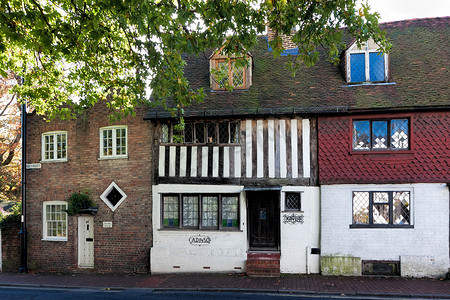 east摄影照片_Ye Olde Lock Up 和 Windsor Cottage High Street East Grinstead