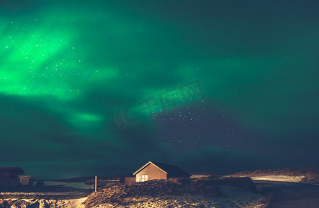 北极光，冰岛