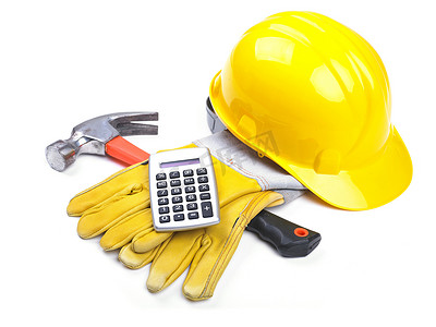 建筑工地 - 安全帽锤子手套计算器