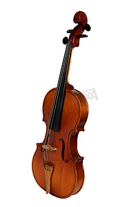 小提琴，在白色背景上孤立