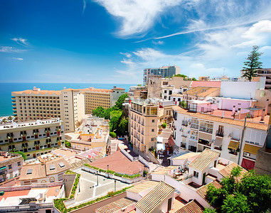 Torremolinos Panoramic View, Costa del Sol. 西班牙马拉加