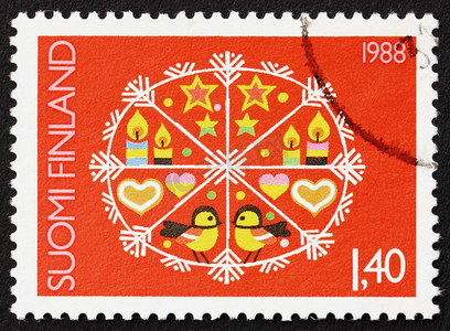 邮票芬兰 1988 年圣诞节设计