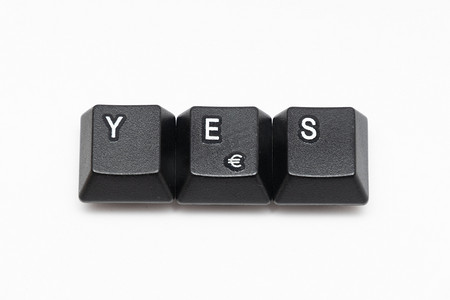 图标yes摄影照片_键盘单黑键不同字母YES