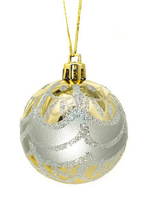 圣诞祝福 - 银色和金色装饰摆设