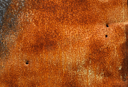 复古生动的锈迹斑斑的腐蚀金属表面