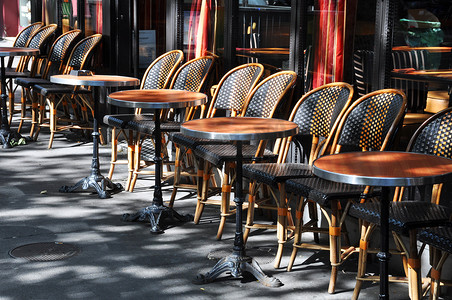 巴黎的咖啡馆露台