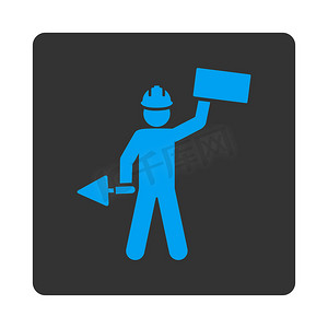 月份icon摄影照片_Basic Plain Icon Set 中的 Builder 图标