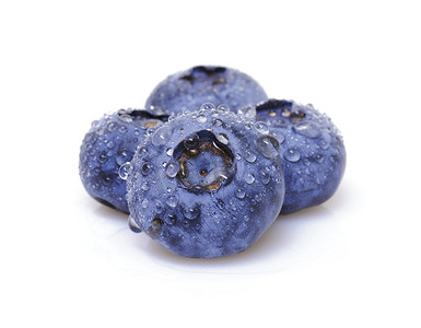 蓝莓落摄影照片_新鲜蓝莓