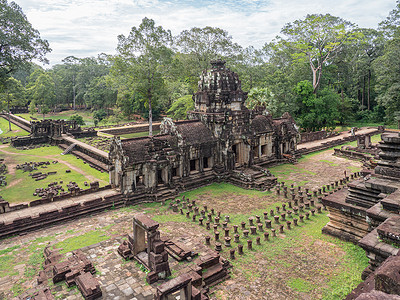 柬埔寨吴哥窟寺庙的细节