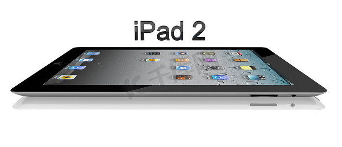 2g摄影照片_Apple iPad 2 Wi-Fi 64Gb + 3G 侧视图