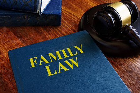 关于离婚和分居的书籍家庭法。