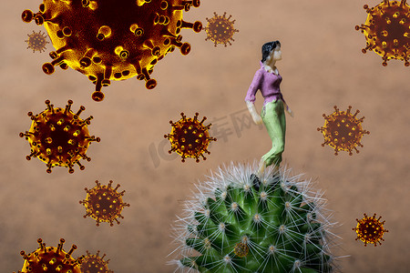 分子摄影照片_病毒细胞或细菌分子传染病概念的看法