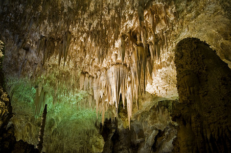 新墨西哥州卡尔斯巴德洞穴的大房间