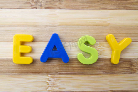 easy摄影照片_字母磁铁 EASY