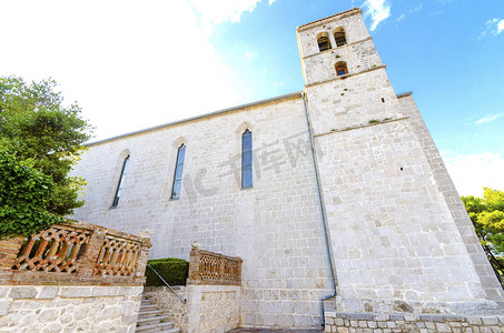 多弗朗明哥摄影照片_圣弗朗西斯教堂，克尔克，克罗地亚