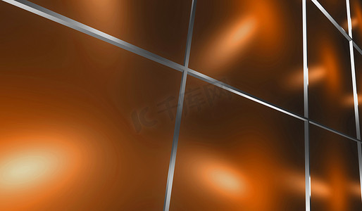 高科技橙色 3d 渲染