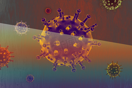 推广宣传海报摄影照片_COVID-19冠状病毒预防和检疫概念宣传海报