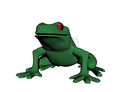 红眼睛的绿树蛙