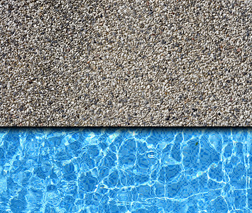 水池背景摄影照片_水池背景白砂石铺面