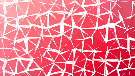 用于设计的许多三角形背景的抽象红色渐变 lowploly