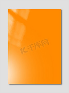 橙色小册子封面模板