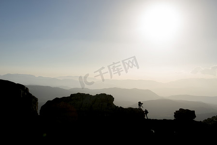 山顶登山辅助