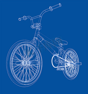 刹车踏板摄影照片_自行车小轮车。 