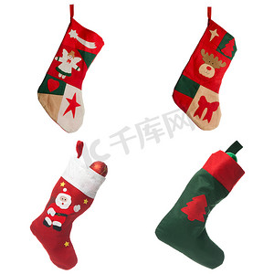 丝袜背景摄影照片_圣诞红丝袜