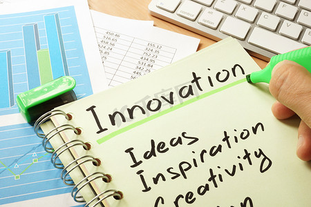 创新与写在笔记中的列表。