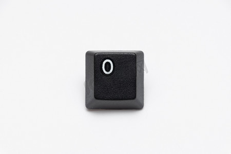 字母O摄影照片_不同字母O的键盘单黑键